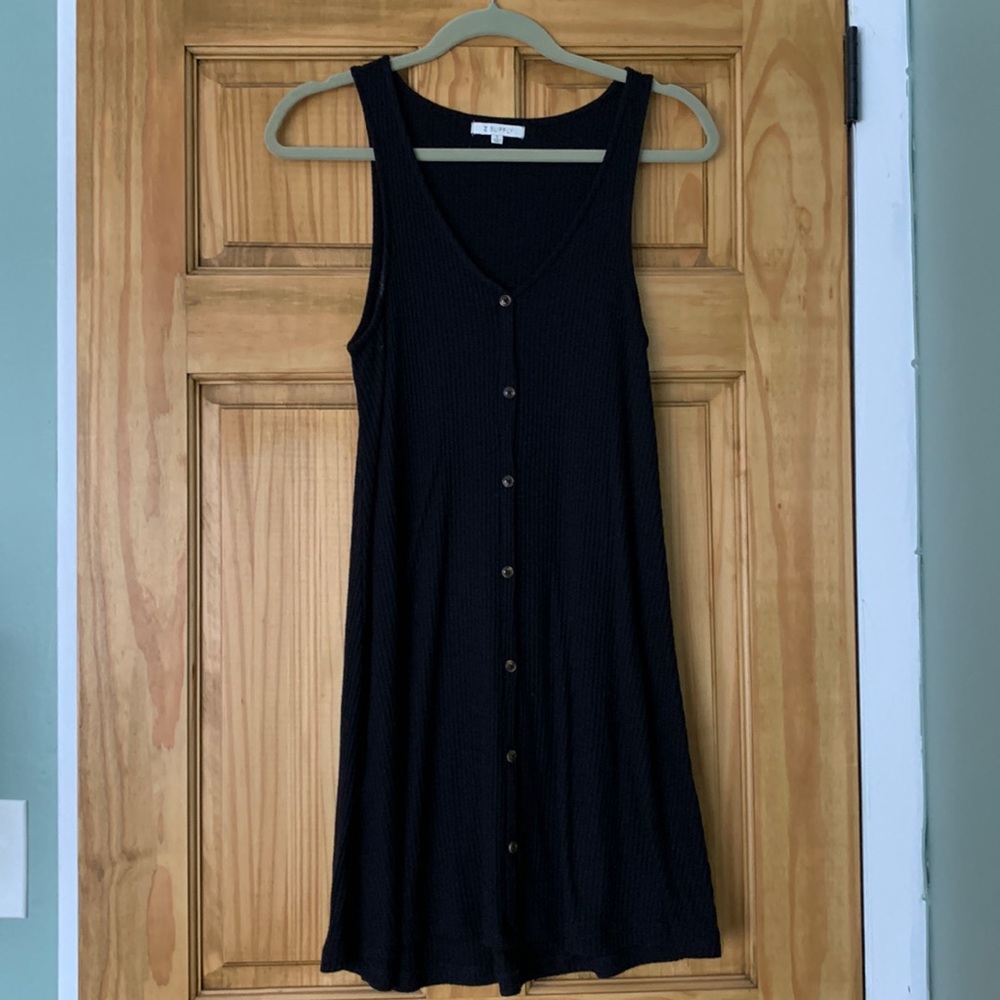 Z Supply Black Button Up Dress / Size Small